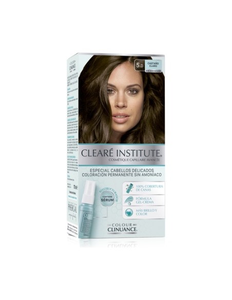 Tinte Colour Clinuance 5.0 Castaño Claro Cabellos Delicados 1 unidad Cleare Institute