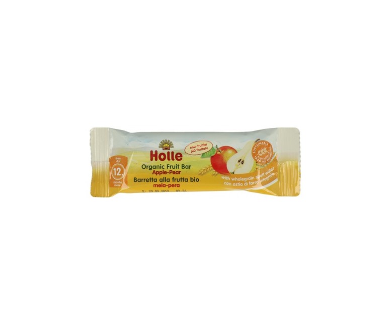 Barrita Infantil de Manzana y Pera Bio 1 barrita de 25 g Holle