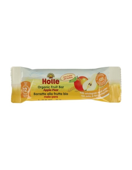 Barrita Infantil de Manzana y Pera Bio 1 barrita de 25 g Holle