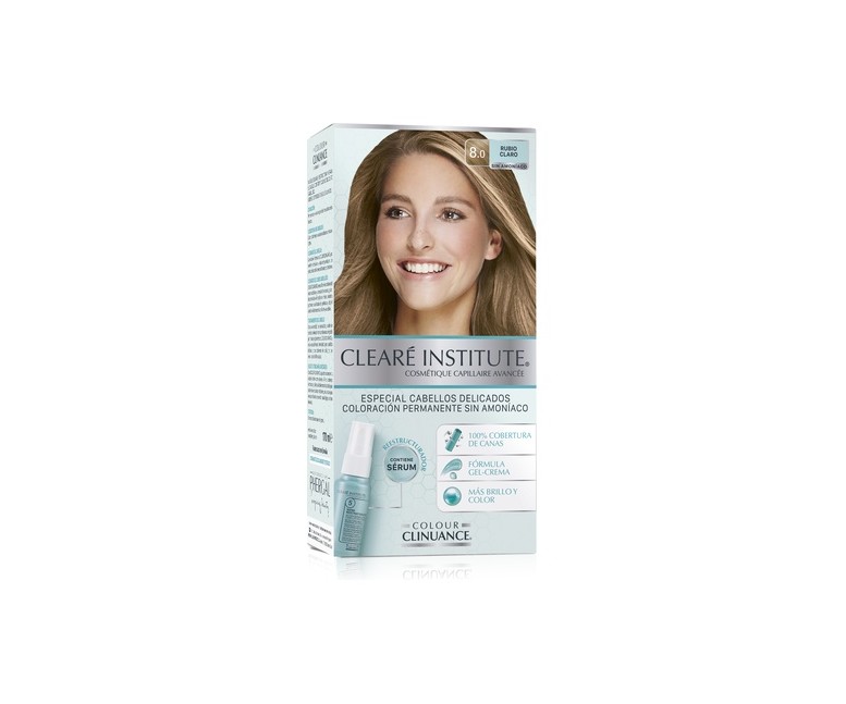 Tinte Colour Clinuance 8.0 Rubio Claro Cabellos Delicado 1 unidad Cleare Institute