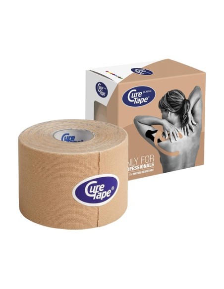Cure tape classic beige vendaje neuromuscular (5cm x 5m) 1 unidad (Beige) Cure tape