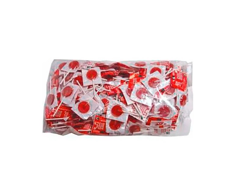 Piruletas redondas cereza bio bolsa 200 uds Alternativa 3