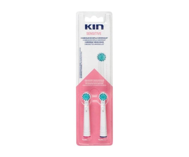 Recambio cepillo elec kin sensitive 2 ud Kin