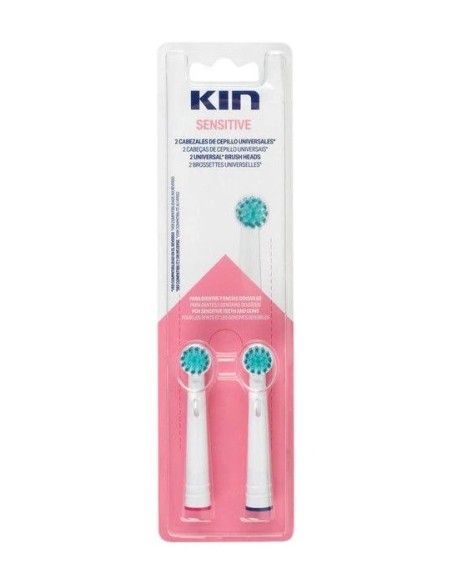 Recambio cepillo elec kin sensitive 2 ud Kin
