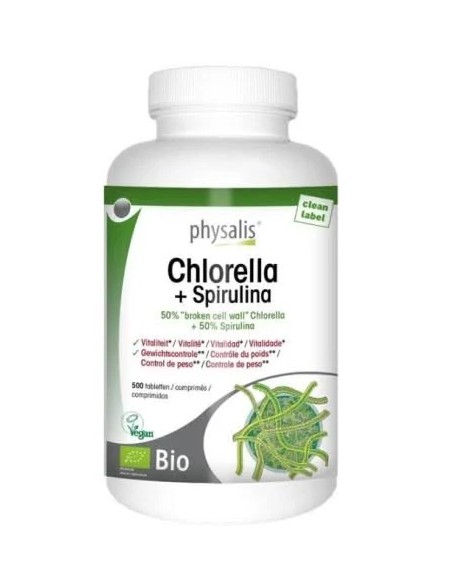 Chlorella+spirulina bio 500 tab Physalis