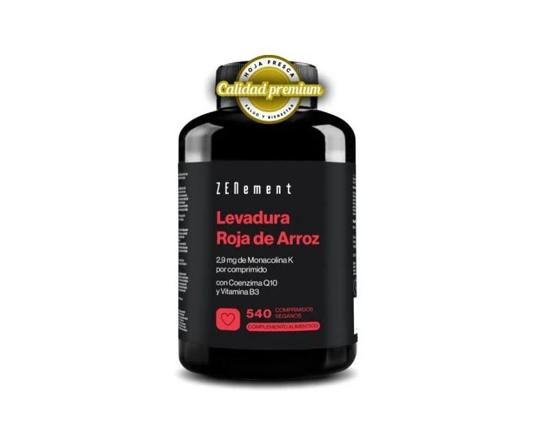 Levadura roja de arroz con q10 y b3 540 cap Zenement