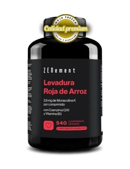 Levadura roja de arroz con q10 y b3 540 cap Zenement