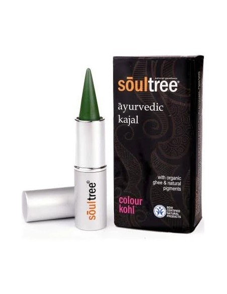 Lápiz de ojos kajal verde fern 3 g SOULTREE