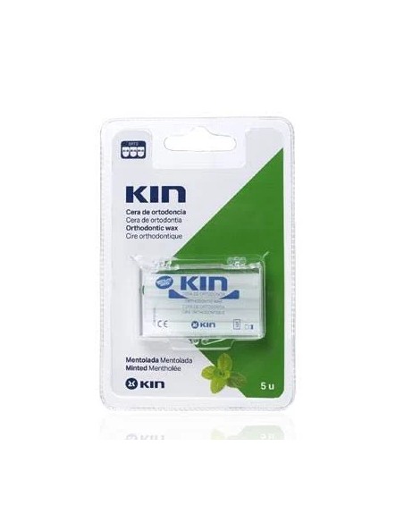 Cera dental Kin ortodoncia mentolada 5 ud Kin