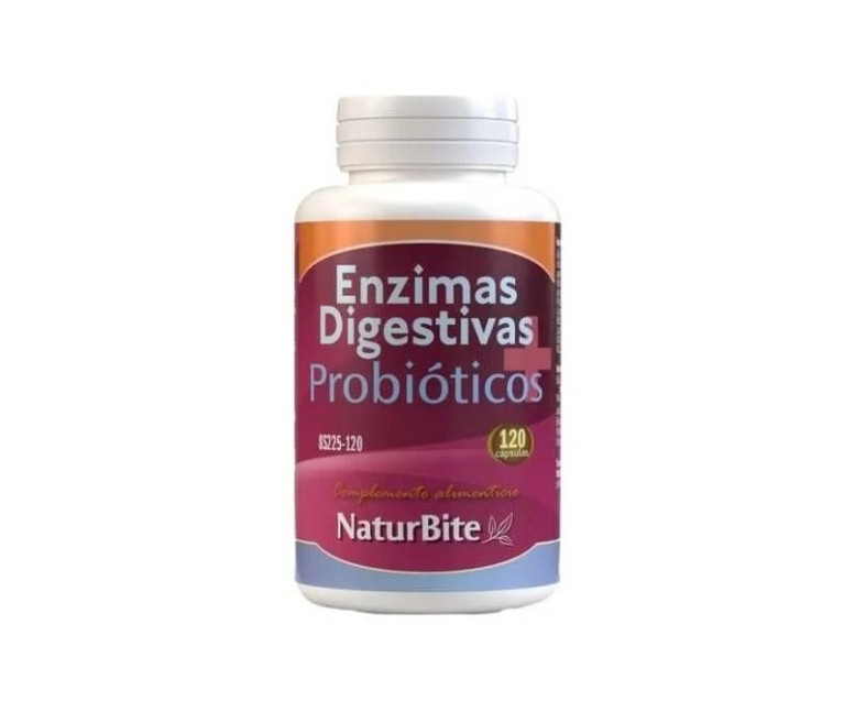 Enzimas digestivas+probióticos 120 cap Naturbite