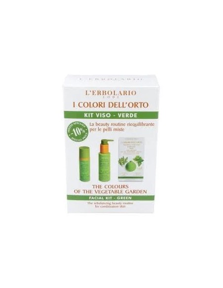Colores del huerto kit cara detergente crema masca 50 ml + 100 ml + 8 ml L'Erbolario