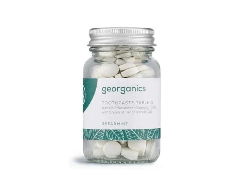 Dentífrico mineral hierbabuena eferves. 120 tab Georganics