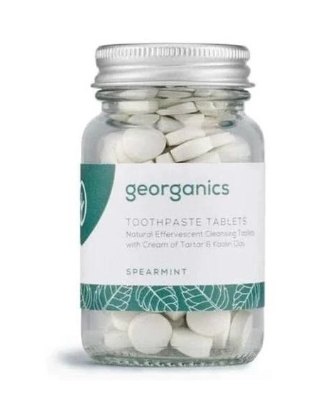 Dentífrico mineral hierbabuena eferves. 120 tab Georganics