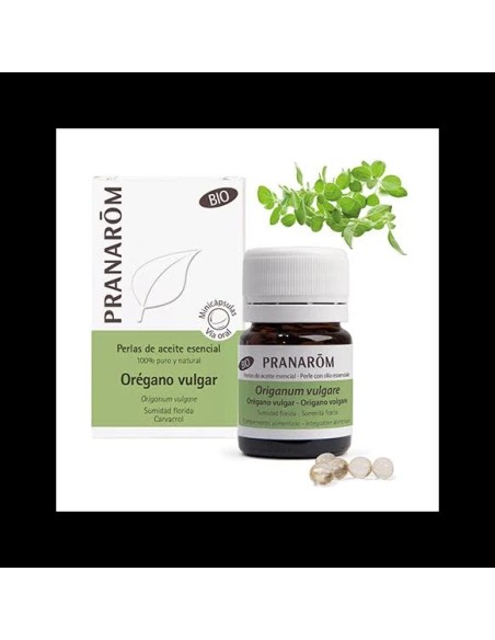 Orégano vulgar ac. esencial en perlas bio 60 cap Pranarom
