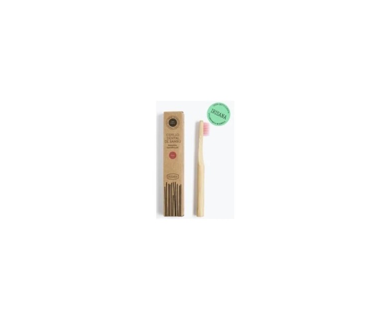 Cepillo dental bambú kids rosa 1 unidad IRISANA