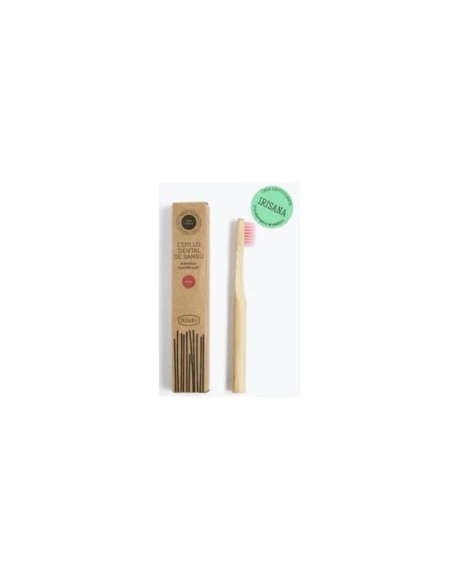 Cepillo dental bambú kids rosa 1 unidad IRISANA