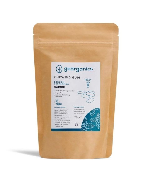 Chicle menta y xilitol 140 chicles Georganics