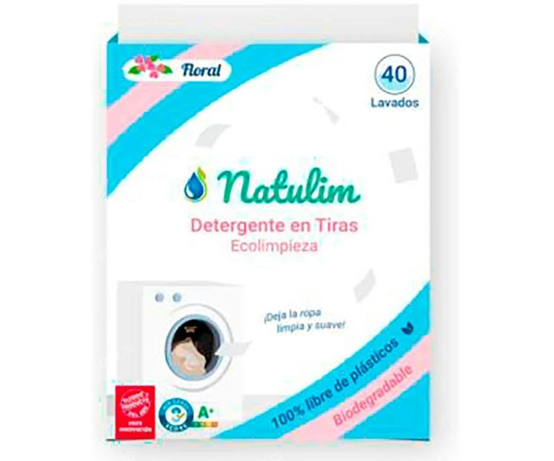 Detergente floral eco tiras 40 tiras Natulim