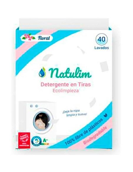 Detergente floral eco tiras 40 tiras Natulim