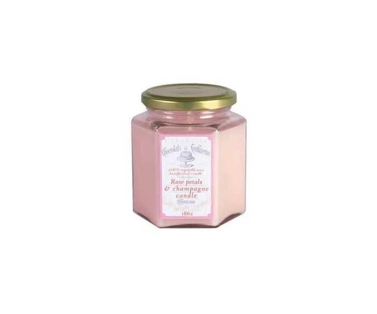 Vela tarro sucreg2 rose petals-champagne 1 u Cerabella