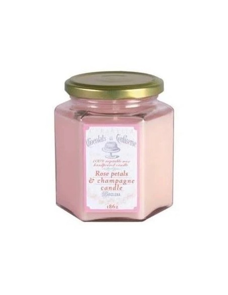 Vela tarro sucreg2 rose petals-champagne 1 u Cerabella