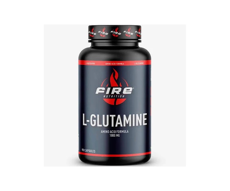 L-glutamina 90 cap - 1000 mg Fire