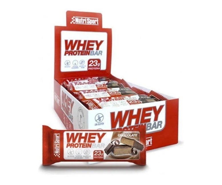 Whey barritas chocolate 12 uds Nutrisport