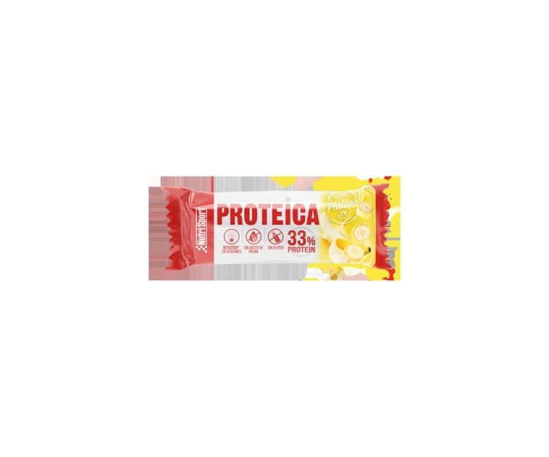 Barrita proteica plátano 24 uds Nutrisport