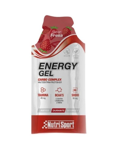 Energy gel fresa 24 uds Nutrisport