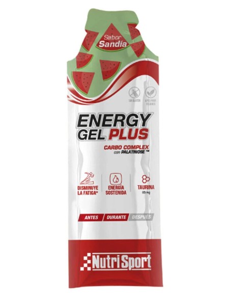 Energy gel plus sandía 18 uds Nutrisport