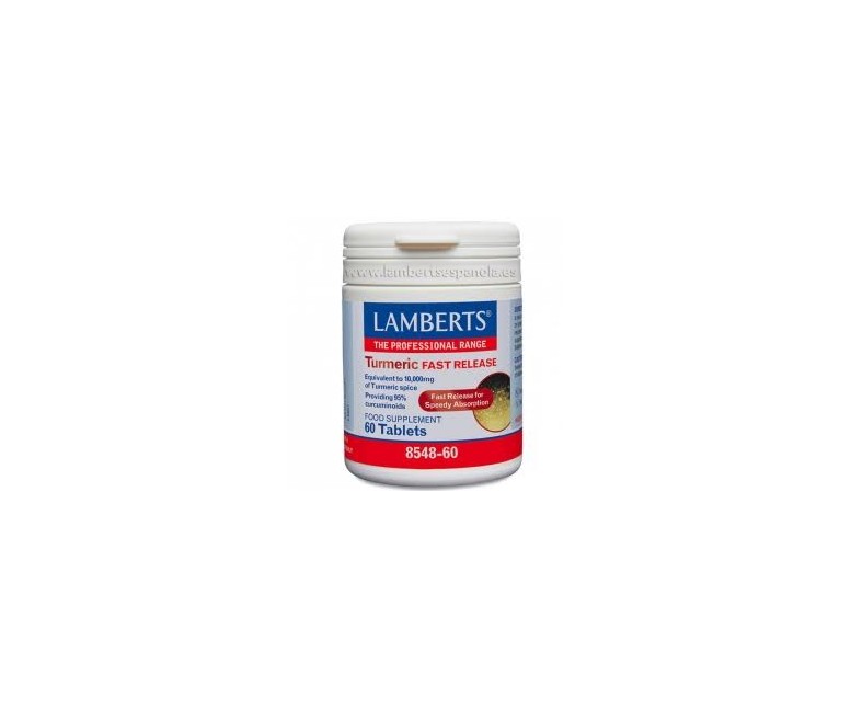 Cúrcuma liberación rápida 60 cap Lamberts