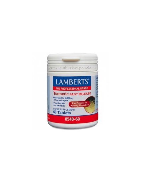 Cúrcuma liberación rápida 60 cap Lamberts