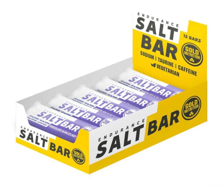 Endurance salt bar choco-avellana 15 ud Gold Nutrition