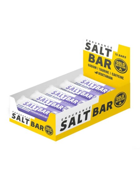 Endurance salt bar choco-avellana 15 ud Gold Nutrition