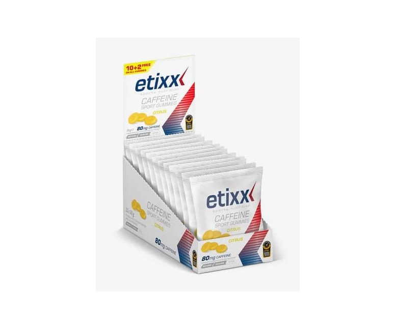 Etixx sport gummies cafeína citrus 12 uds Etixx