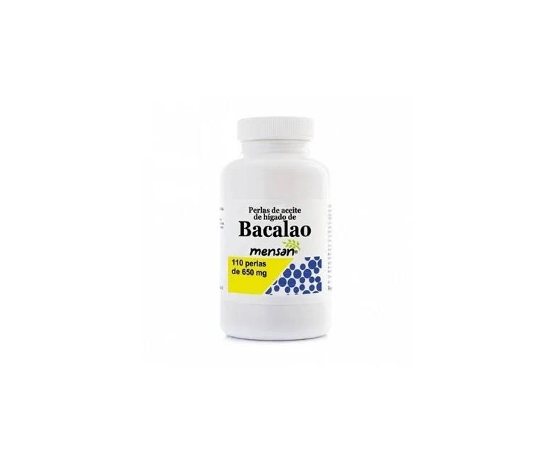 Aceite de hígado de bacalao 110 cap - 650 mg Mensan