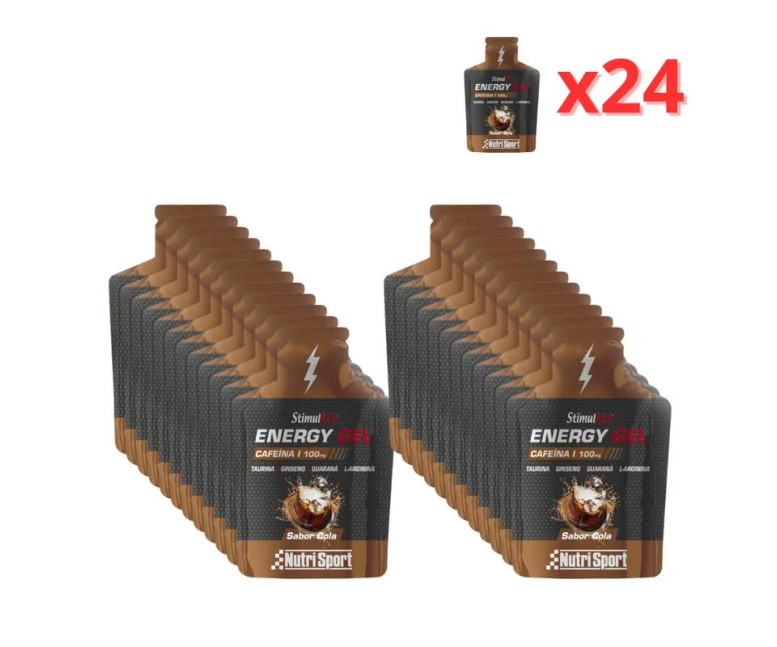 Stimulred energy gel cola 24 uds Nutrisport
