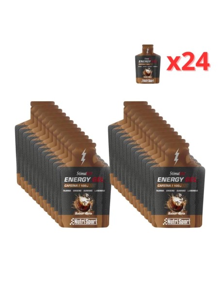 Stimulred energy gel cola 24 uds Nutrisport