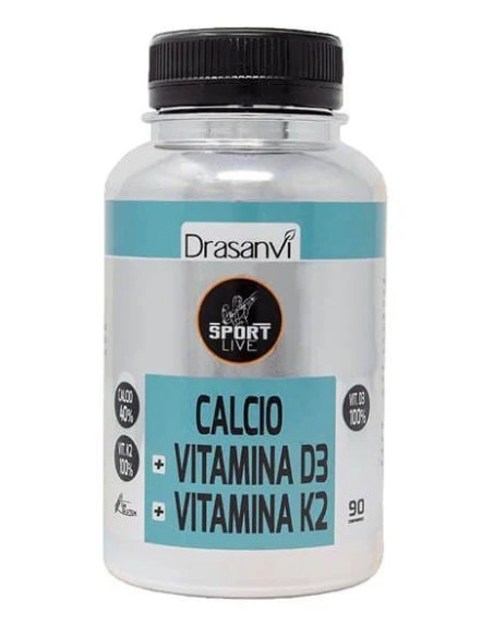 Calcio vitamina d3+k2 sport live 90 tab Drasanvi