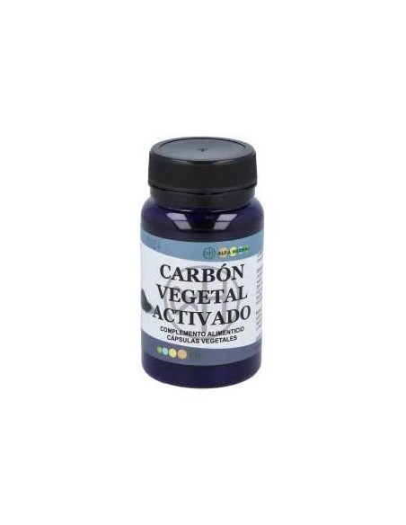 Carbon vegetal activado vegan 60 cap Alfa Herbal