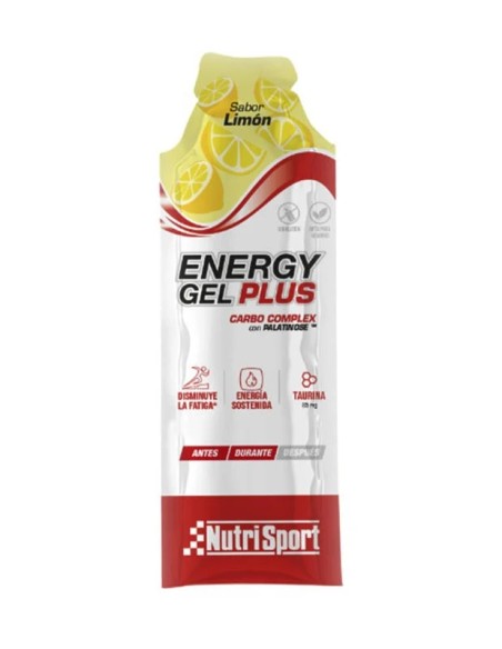Energy gel plus limón 18 uds Nutrisport