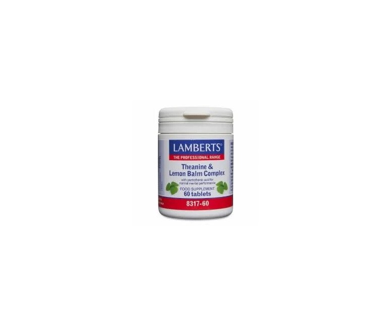 Complejo de teanina y bálsamo de limón 60 cap Lamberts