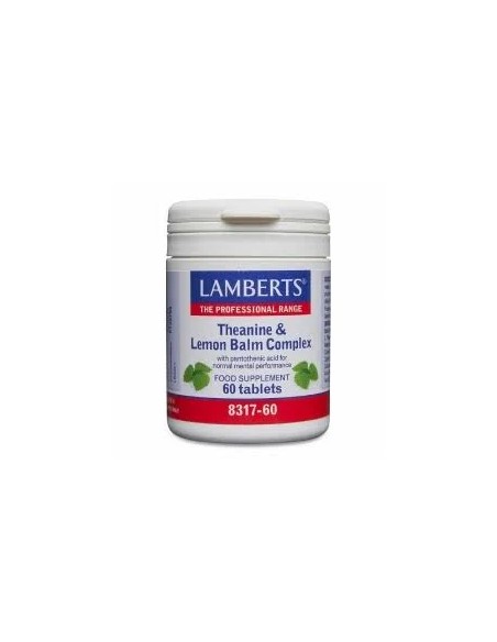 Complejo de teanina y bálsamo de limón 60 cap Lamberts