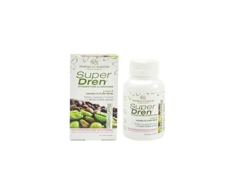 Super drén cápsulas café verde 60 cap Bottega di Lungavita