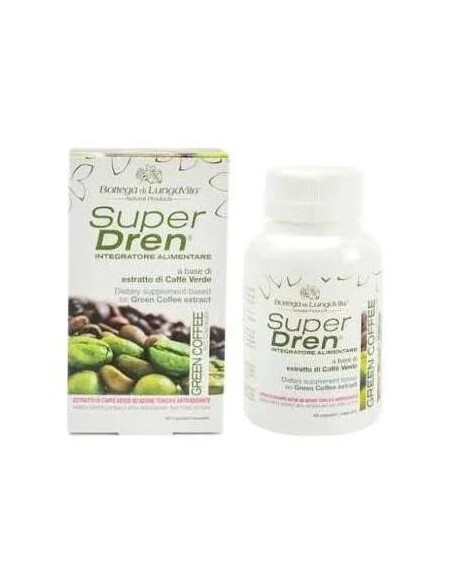 Super drén cápsulas café verde 60 cap Bottega di Lungavita