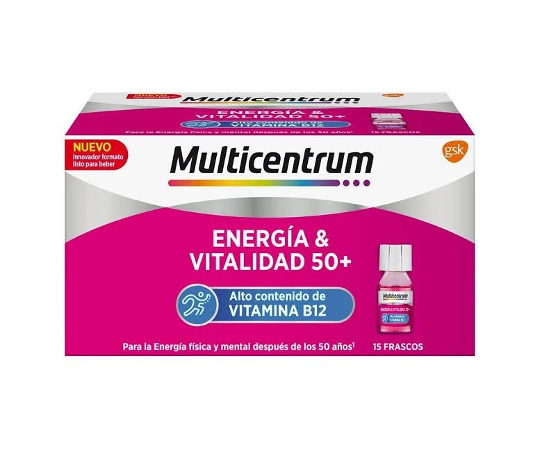 Multicentrum energía & vitalidad sabor frambuesa 15 amp Multicentrum