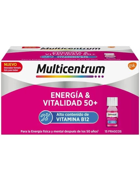 Multicentrum energía & vitalidad sabor frambuesa 15 amp Multicentrum