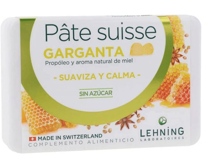 Paté suisse garganta caramelos goma 40 carmelos Lehning