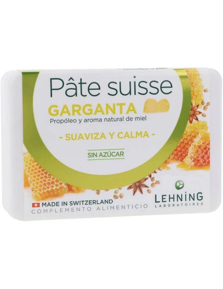 Paté suisse garganta caramelos goma 40 carmelos Lehning