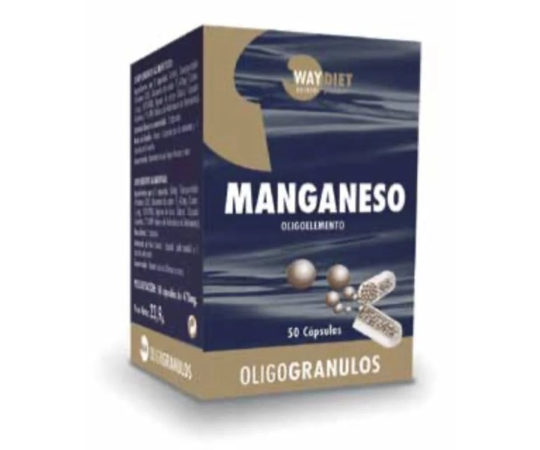Manganeso oligogránulos 50 cap Waydiet